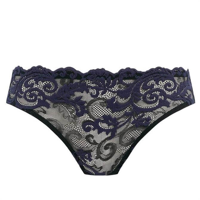 Wacoal Instant Icon Lace Brief in Black Eclipse